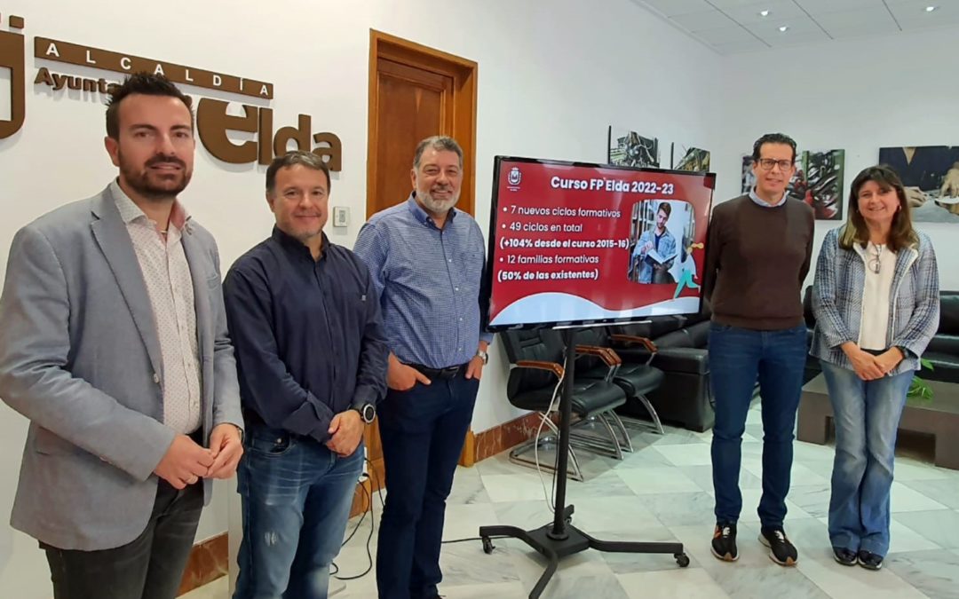 Elda continúa su consolidación como capital de la FP y alcanza los 49 ciclos formativos tras la obtención de otros siete para el próximo curso