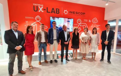 El alcalde de Elda acude a la presentación de un novedoso laboratorio puesto en marcha en Inescop que permitirá el desarrollo de calzado confortable y duradero
