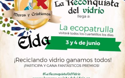 El Ayuntamiento de Elda y Ecovidrio fomentan el reciclado de envases de cristal durante las fiestas de Moros y Cristianos con la campaña ‘La Reconquista del Vidrio’
