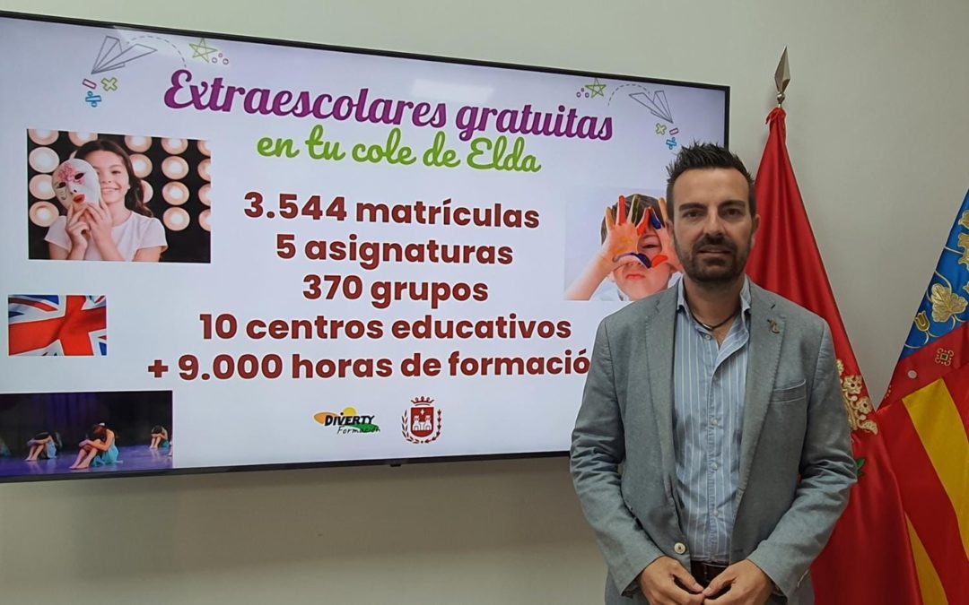 Las Actividades Extraescolares Gratuitas del curso 2022-23 arrancan con más de 3.500 niñas y niños eldenses distribuidos en 370 grupos
