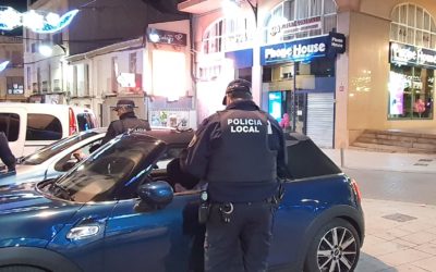 La Policía Local de Elda denuncia a trece conductores por ir al volante bajo los efectos del alcohol o de sustancias estupefacientes