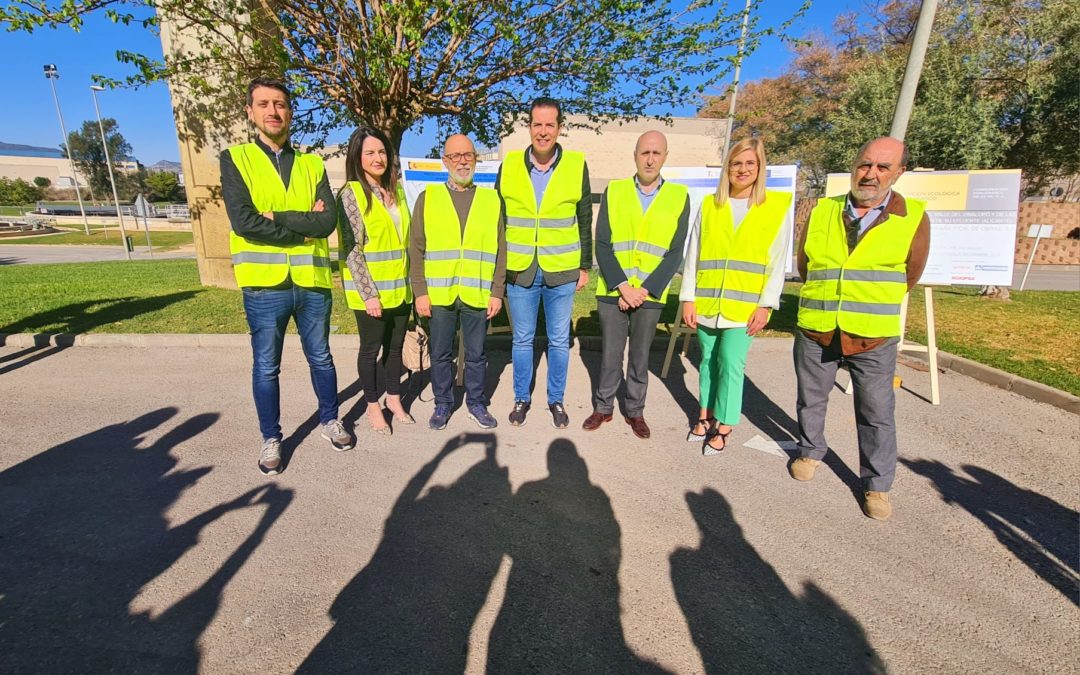 Rubén Alfaro pone en valor la apuesta de la Comunidad Valenciana por la regeneración de aguas residuales en su visita al inicio de las obras de adecuación de la depuradora de Elda