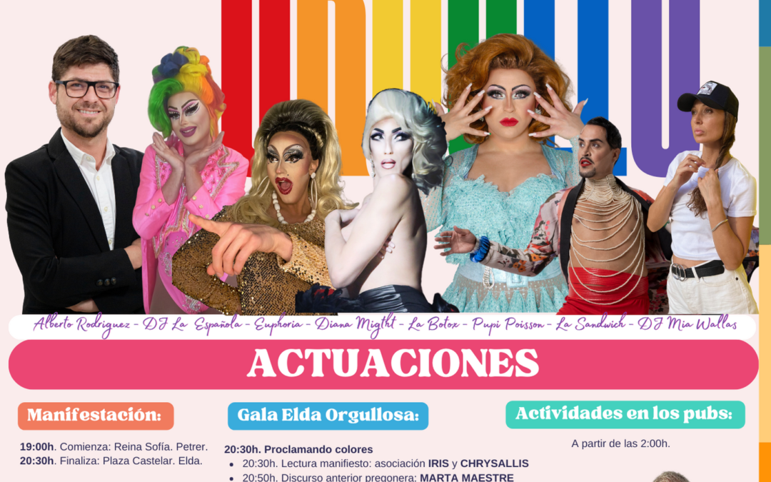 La Plaza Castelar acoge este sábado la fiesta ‘Elda con Orgullo’ para visibilizar y promover  los derechos del colectivo LGTBIQ+