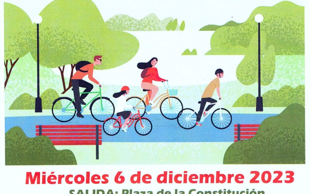 La FAVE organiza una año más la tradicional Marcha Popular de Bicicletas para celebrar el Día de la Constitución el próximo 6 de diciembre
