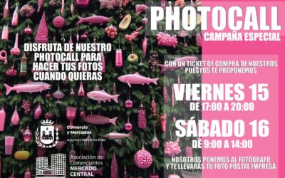 La campaña de Navidad del Mercado Central de Elda arrancará este viernes con la instalación de dos photocalls y el sorteo de cien vales de compra