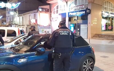 La Policía Local de Elda impone siete denuncias por conducir bajo los efectos del alcohol en los controles realizados durante el fin de semana