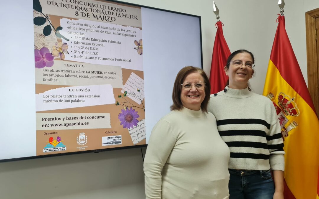 La Agrupación Local de Ampas y el Ayuntamiento ponen en marcha un concurso literario entre el alumnado eldense con motivo del Día Internacional de la Mujer