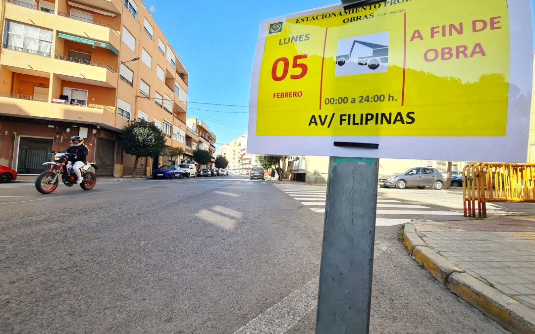 El lunes se inician las obras de remodelación de las avenidas Alfonso XIII, Olimpiadas y Filipinas que permitirán modernizar uno de los grandes ejes comerciales y residenciales de Elda
