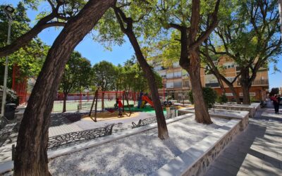 El Ayuntamiento de Elda remodela el parque Félix Rodríguez de la Fuente, en el barrio Nueva Fraternidad, para mejorar las zonas verdes y el área destinada a los juegos infantiles