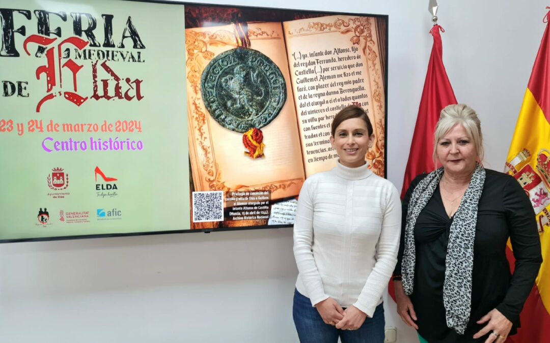 Elda regresará a su pasado los días 23 y 24 de marzo con la 24ª edición de la Feria Medieval que ofrecerá una amplia oferta de actividades y más de 75 puestos de artesanía y alimentación