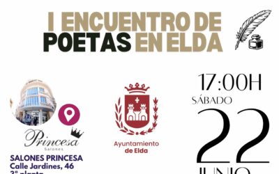 Los Salones Princesa acogen mañana el primer Encuentro de Poetas en el que participarán autores de Elda, Novelda, Ontinyent y Alcoi