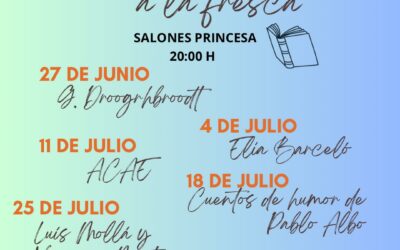 El jueves comienza el ciclo literario ‘Letras a la fresca’ con la presentación de los dos últimos libros de poemas de Germain Droogenbroodt
