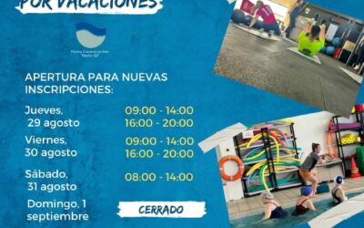 La Piscina Cubierta ‘Nacho Gil’ abre mañana el plazo para nuevas inscripciones en los cursos de natación y aquagym y para la adquisición de los bonos de la nueva temporada