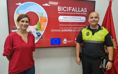 El próximo domingo se celebra una nueva edición de BiciFallas impulsada por los ayuntamientos de Elda y de Petrer para celebrar la Semana Europea de la Movilidad