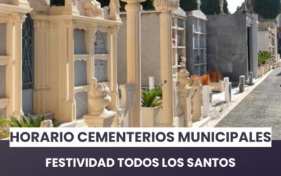 Los cementerios municipales de Elda amplían su horario de apertura del 26 de octubre al 3 de noviembre por la festividad de Todos los Santos