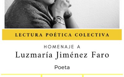 La obra de Luzmaría Jiménez Faro protagoniza una nueva edición de Lectura Poética Colectiva organizada por el barrio San Francisco de Sales