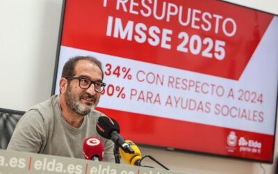 El Ayuntamiento de Elda mantiene sus políticas de apoyo a las personas y colectivos más vulnerables en los Presupuestos de 2025