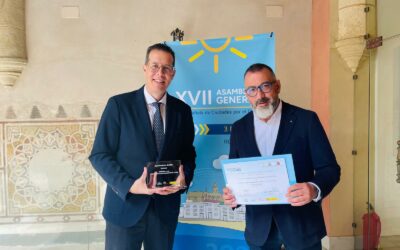 El alcalde Rubén Alfaro recoge el Premio de Buenas Prácticas Locales por el Clima concedido por la Federación Española de Municipios y Provincias al Plan Elda Renace