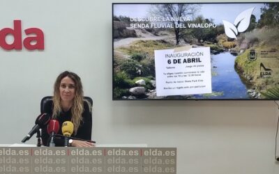 Elda contará a partir del próximo domingo con la nueva Senda Circular del Río Vinalopó