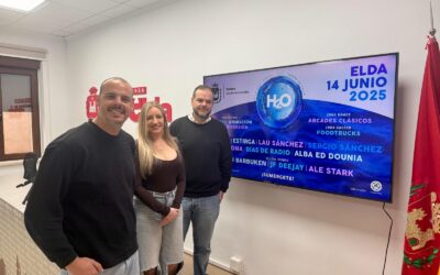 El evento H2O Fest reunirá el próximo sábado 14 de junio a una selección de los mejores artistas de Elda en la Plaza Castelar