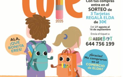 El Ayuntamiento y la Asociación de Comerciantes de Elda lanzan la campaña ‘Vuelta al Cole 2025’ con sorteos y sorpresas