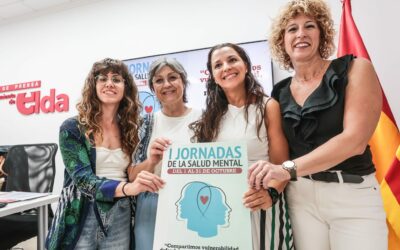 Elda organiza en octubre las primeras Jornadas de Salud Mental con el objetivo de abrir un espacio de encuentro, reflexión y apoyo