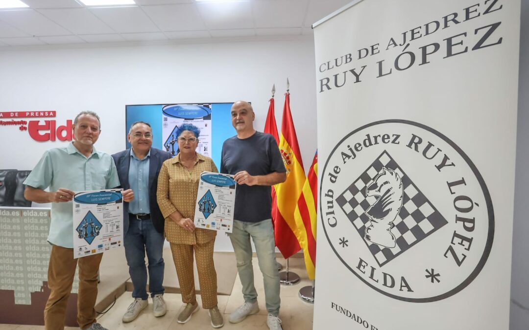 El IV Torneo de Ajedrez ‘Luis Sempere’ contará con la participación de más de un centenar de jugadores de toda España