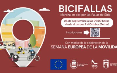 Elda y Petrer impulsan una nueva edición de BiciFallas, una de las actividades más consolidadas de la Semana de la Movilidad