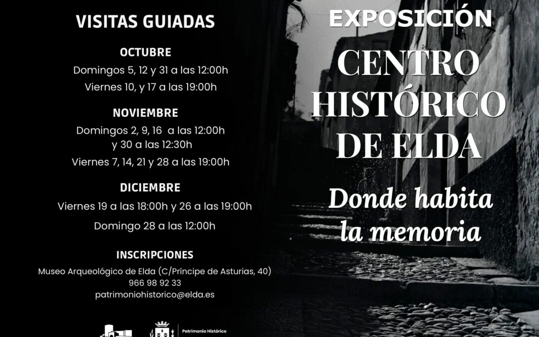 El Ayuntamiento de Elda organiza visitas guiadas a la exposición ‘Centro Histórico de Elda: Donde habita la memoria’ que se exhibe en el Museo Arqueológico