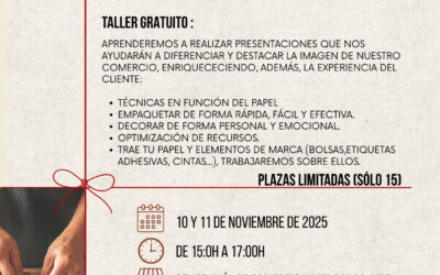 La Concejalía de Comercio y Mercados pone en marcha un taller de paquetería y regalos dirigido a establecimientos de la ciudad