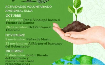 La Concejalía de Medio Ambiente presenta el programa de actividades del voluntariado ambiental para el último trimestre del año