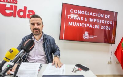 El Ayuntamiento de Elda anuncia que en 2026 volverá a congelar todos los impuestos y tasas municipales