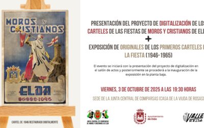 Una muestra reúne a partir del viernes los veinte primeros carteles de las fiestas de Moros y Cristianos de Elda en la Casa Viuda de Rosas