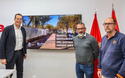 El Ayuntamiento de Elda renovará el muro perimetral del antiguo Pepico Amat para sustituirlo por un vallado de acero galvanizado que permitirá visualizar el interior del recinto