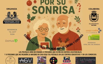 La campaña ‘Por su sonrisa’ repartirá un año más felicitaciones navideñas entre las personas ingresadas en centros de mayores y de dependientes de Elda