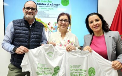 La marcha contra el cáncer recorrerá el 8 de febrero la calles de Elda y de Petrer y partirá por primera vez desde el Jardín de la Música