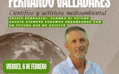 Fernando Valladares protagonizará el cierre de las Jornadas Medioambientales de Elda con una conferencia sobre cambio climático y sociedad