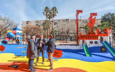 El Ayuntamiento de Elda culmina la remodelación integral del Parque de Nueva Fraternidad que ha permitido ampliar y modernizar los juegos infantiles