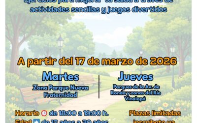El Ayuntamiento de Elda pone en marcha un programa gratuito de actividades lúdicas al aire libre para jóvenes de 12 a 30 años