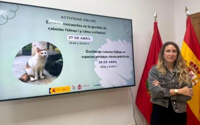 La Concejalía de Protección Animal impulsa dos jornadas ‘online’ con el objetivo de mejorar la gestión de colonias felinas