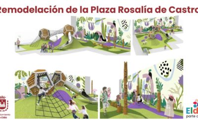 La remodelación integral de la Plaza Rosalía de Castro comenzará en las próximas semanas tras adjudicar el Ayuntamiento este proyecto incluido en el Plan ‘Elda parte de ti’