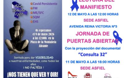 Elda celebrará la próxima semana el Día Internacional de la Fibromialgia con una jornada de puertas abiertas y la lectura de un manifiesto en la sede de ASFIEL