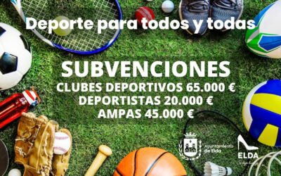 La Concejalía de Deportes abre el próximo día 25 de mayo el plazo para que las AMPAS de Elda soliciten las subvenciones deportivas de 2026