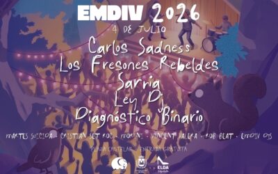 Carlos Sadness, Los Fresones Rebeldes, Sarria y Diagnóstico Binario encabezan el cartel del EMDIV 2026 que de nuevo volverá a ser inclusivo