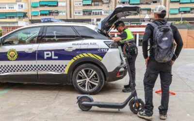 El Ayuntamiento de Elda inicia una campaña de control y concienciación sobre el uso de patinetes eléctricos en la ciudad