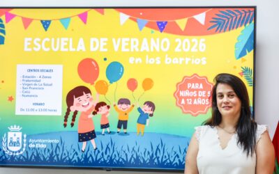 La Concejalía de Participación Ciudadana pone en marcha una nueva edición de las Escuelas de Verano en los Barrios con el objetivo de facilitar la conciliación familiar
