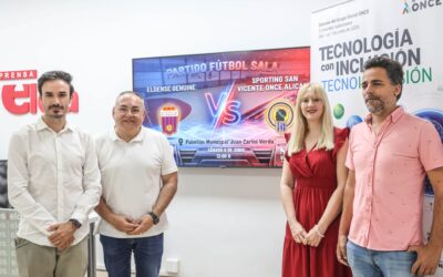 El Pabellón Juan Carlos Verdú acogerá este sábado un partido de fútbol sala entre el Sporting San Vicente ONCE y el Eldense Genuine
