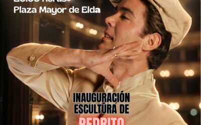 Elda inaugura mañana jueves en la Plaza Mayor una escultura de bronce dedicada a Pedrito Rico en reconocimiento a su trayectoria