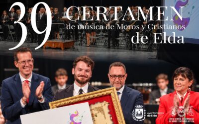 La edición número 39 del Certamen de Música de Moros y Cristianos de Elda se celebrará el 15 de mayo de 2027 en el Teatro Castelar